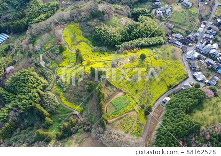 Yellow hill at Inuyori Pass, Iyo City, Ehime Prefecture Yellow hill at Inuyori Pass, Iyo City, Ehime Prefecture 88162528