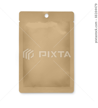 kraft paper bag on white 88164479