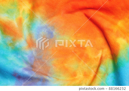 Abstract tie dye multicolor fabric cloth Boho pattern texture Abstract tie dye multicolor fabric cloth Boho pattern texture 88166232