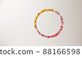 3D illustration of a colorful round frame with an empty space for a text 88166598