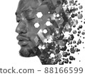Unusual portrait of an African American man 88166599
