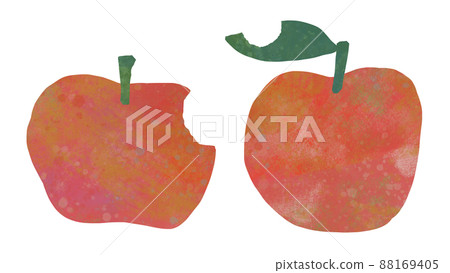 Eated apple graffiti-like texture 88169405