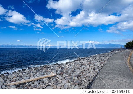 View of Fuji from Heda, Numazu City Mihama Cape View of Fuji from Heda, Numazu City Mihama Cape 88169818