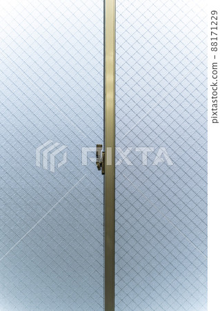 Frosted glass background with iron wire Frosted glass background with iron wire 88171229