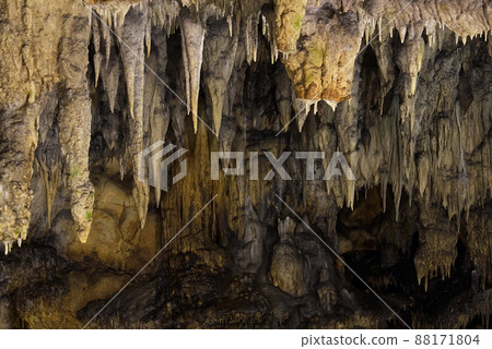 cave with stalactites and stalagmites in Beredine, Croatia cave with stalactites and stalagmites in Beredine, Croatia 88171804
