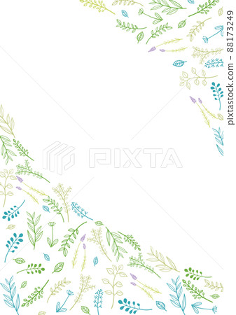 斯堪的納維亞風格簡約植物角背景框 88173249