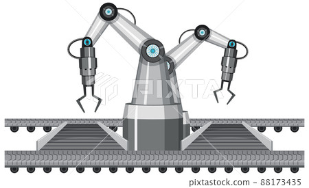 A robotic machine using in factory 88173435