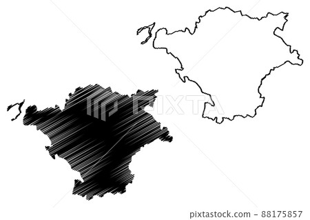 Bayreuth city (Federal Republic of Germany, Urban district Upper Franconia, Free State of Bavaria) map vector illustration, scribble sketch Bayreuth map Bayreuth city (Federal Republic of Germany, Urban district Upper Franconia, Free State of Bavaria) map vector illustration, scribble sketch Bayreuth map 88175857