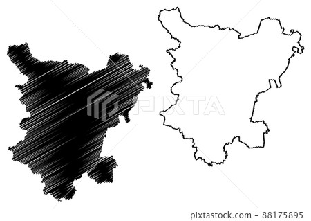 Borde district (Federal Republic of Germany, rural district, Free State of Saxony-Anhalt) map vector illustration, scribble sketch Borde map Borde district (Federal Republic of Germany, rural district, Free State of Saxony-Anhalt) map vector illustration, scribble sketch Borde map 88175895