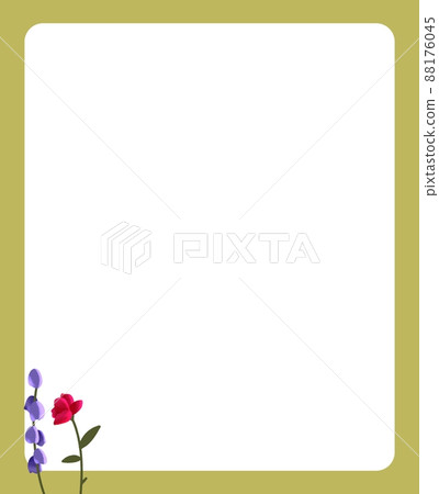 Lavender and rose frame Lavender and rose frame 88176045