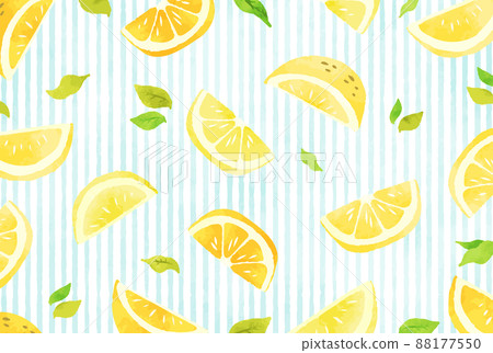 A refreshing lemon background illustration with the image of summer 88177550