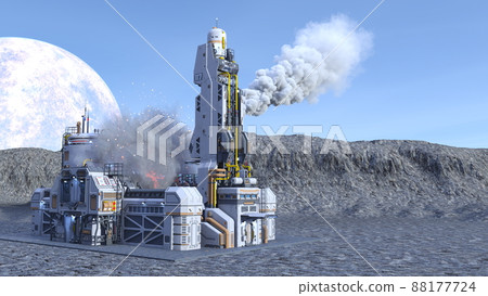 Planetary exploration base - Stock Illustration [88177724] - PIXTA