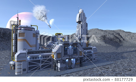 Planetary exploration base - Stock Illustration [88177729] - PIXTA
