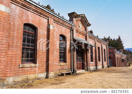 Scenery of the abandoned railway track of the former Usui Pass Railway and the Maruyama Substation 88178391