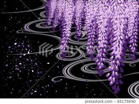 Wisteria flower Japanese pattern Wisteria flower Japanese pattern 88178690