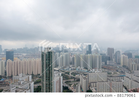 the cityscape of residential Area at kwun tong district, hk 26 March 2022 88179061