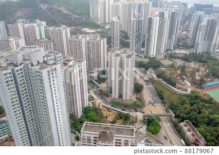 the cityscape of residential Area at Choi Wan estate, hk 26 March 2022 the cityscape of residential Area at Choi Wan estate, hk 26 March 2022 88179067