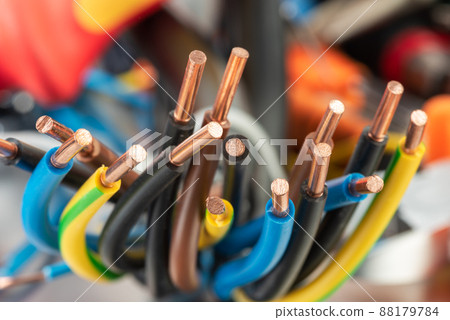 Copper cable wire used in electrical installation 88179784