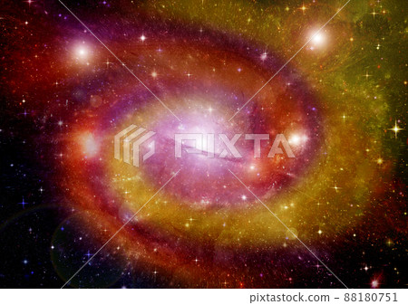 galaxy in a free space. 3D rendering 88180751