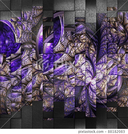 Scrambled fractal background 88182083