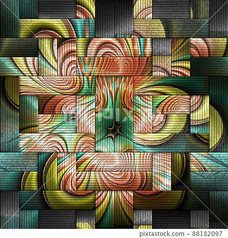 Scrambled fractal background 88182097