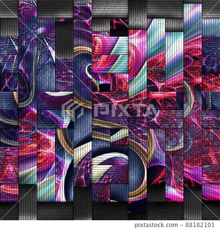 Scrambled fractal background 88182101