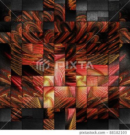 Scrambled fractal background 88182103