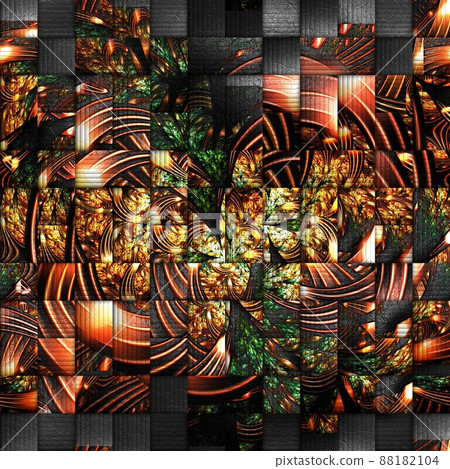 Scrambled fractal background 88182104