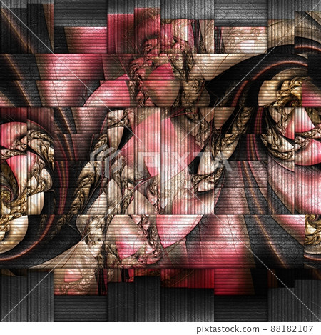 Scrambled fractal background-插圖素材 [88182107] - PIXTA圖庫