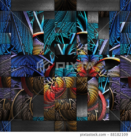 Scrambled fractal background - Stock Illustration [88182109] - PIXTA