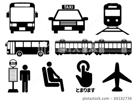 Public transport pictogram 88182736