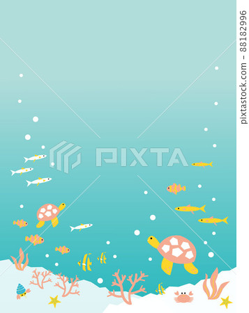 Illustration for background of sea creatures Illustration for background of sea creatures 88182996