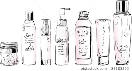 Skin care set - Stock Illustration [88183393] - PIXTA