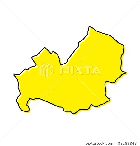Simple outline map of Molise is a region of Italy 88183848