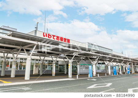 Hanamaki City, Iwate Prefecture, Iwate Hanamaki Airport (Hanamaki Airport) in fine weather 88184990