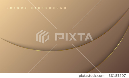 Rose luxury background with gold elements, paper concept template for your design 88185207