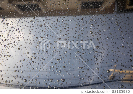 Water drop on the windshield 88185980