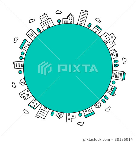 Cityscape icon set 88186014