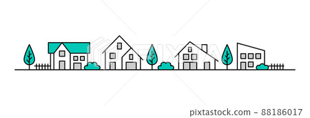 Cityscape icon set 88186017