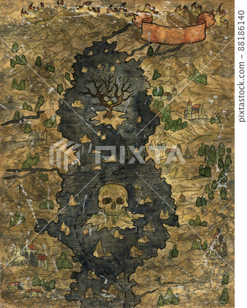 Colorful Marine Fantasy illustration of of old...-插圖素材 [88186140] - PIXTA圖庫