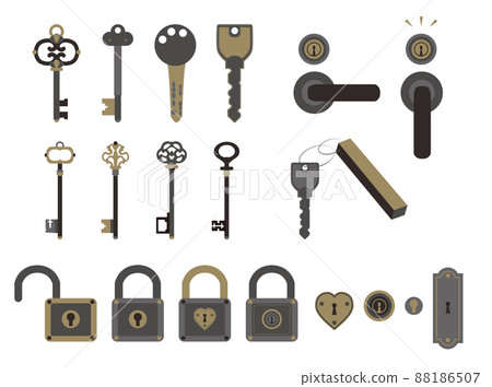 set of keys set of keys 88186507