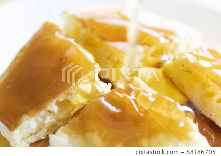 熱蛋糕的背景圖像(焦點模糊) 熱蛋糕的背景圖像(焦點模糊) 88186705