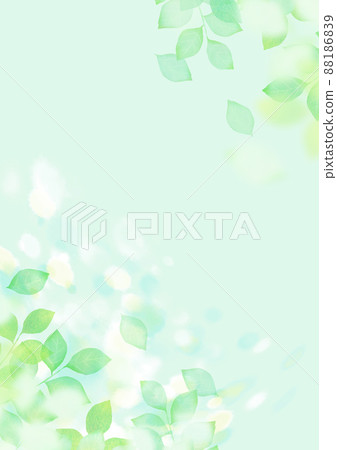 閃亮的嫩葉背景素材 閃亮的嫩葉背景素材 88186839
