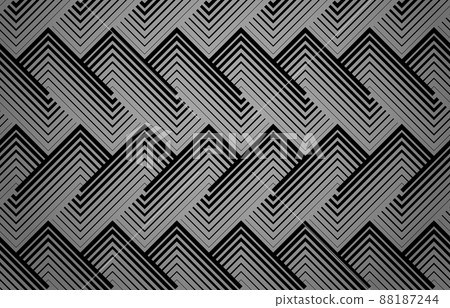 Abstract geometric pattern with stripes, lines. Seamless vector background. Black and gray ornament. Simple lattice graphic design Abstract geometric pattern with stripes, lines. Seamless vector background. Black and gray ornament. Simple lattice graphic design 88187244