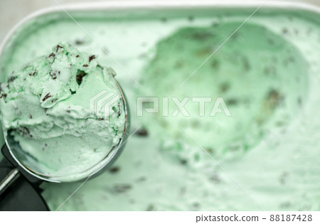 Mint Choc Chip Ice Cream 88187428