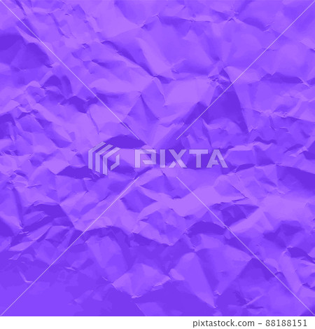Colorful violet crumpled paper texture. Rough grunge old blank. Colored background. Vector 88188151
