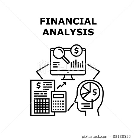 Financial Analysis Vector Concept Illustration - Stock Illustration ...