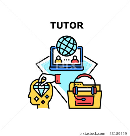 Tutor Education Vector Concept Color Illustration 88189539