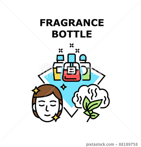Fragrance Bottle Vector Concept Color Illustration 88189758