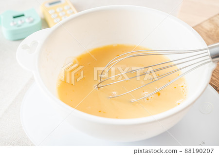 Making crepe dough Making crepe dough 88190207